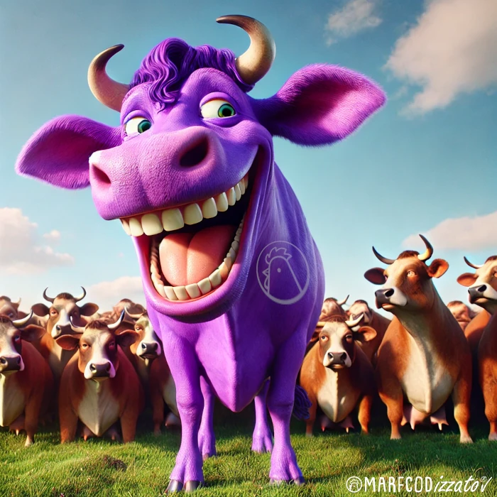 Mucca Viola Marfcodizzata